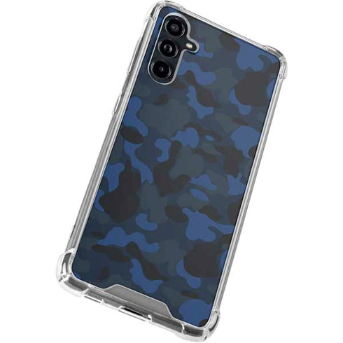 Blue Street Camo Galaxy A54 5G Clear Case