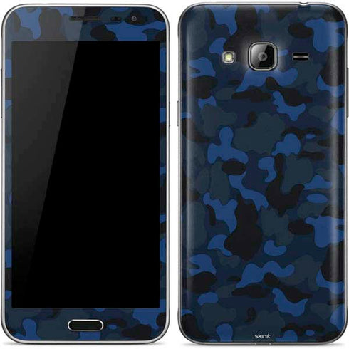 Blue Street Camo Galaxy J3 Skin