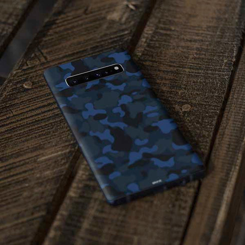 Blue Street Camo Galaxy S10 Plus Skin