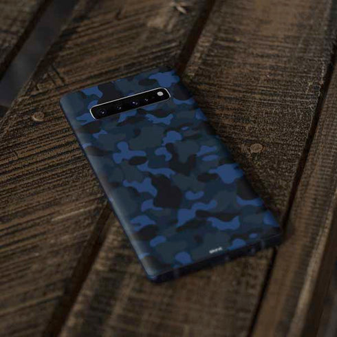 Blue Street Camo Galaxy S10 Skin