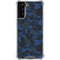 Blue Street Camo Galaxy S21 FE Clear Case