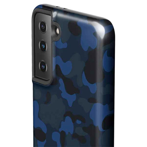 Blue Street Camo Galaxy S21 FE Pro Case