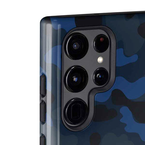 Blue Street Camo Galaxy S22 Ultra Pro Case