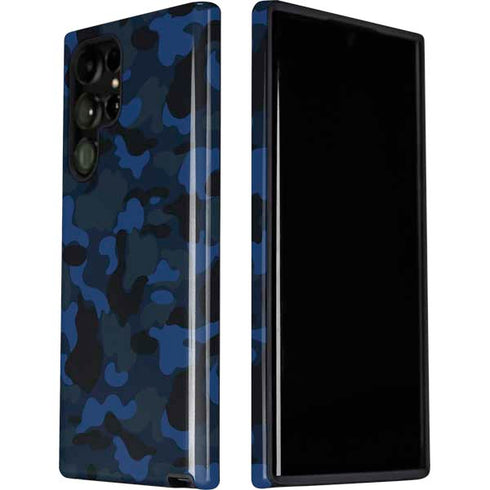 Blue Street Camo Galaxy S22 Ultra Pro Case
