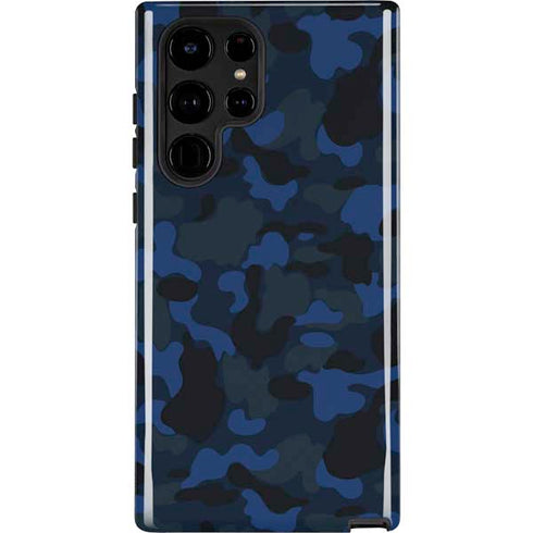 Blue Street Camo Galaxy S22 Ultra Pro Case