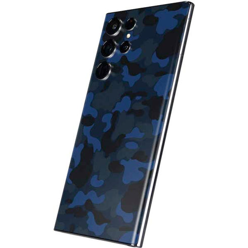 Blue Street Camo Galaxy S22 Ultra Skin