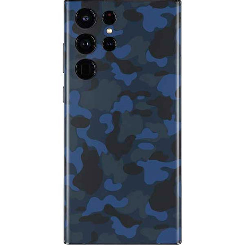 Blue Street Camo Galaxy S22 Ultra Skin