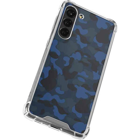 Blue Street Camo Galaxy S23 Plus Clear Case