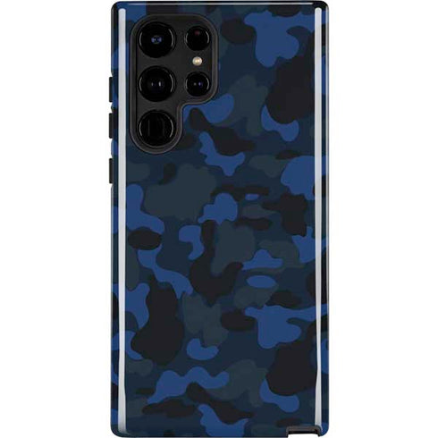 Blue Street Camo Galaxy S24 Ultra Impact Case