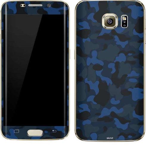 Blue Street Camo Galaxy S7 Edge Skin