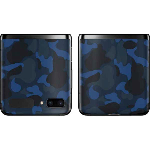 Blue Street Camo Galaxy Z Flip Skin