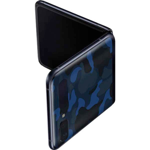 Blue Street Camo Galaxy Z Flip Skin