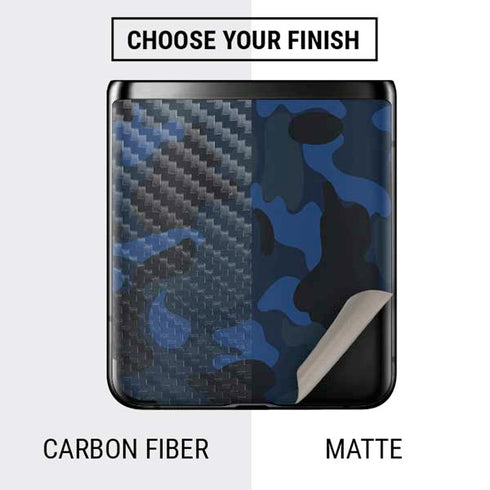 Blue Street Camo Galaxy Z Flip Skin