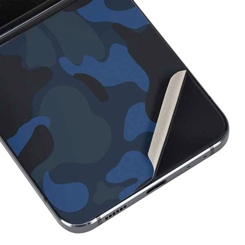 Blue Street Camo Galaxy Z Flip5 5G Skin