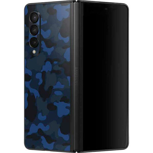 Blue Street Camo Galaxy Z Fold3 5G Skin