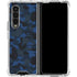Blue Street Camo Galaxy Z Fold4 5G Clear Case
