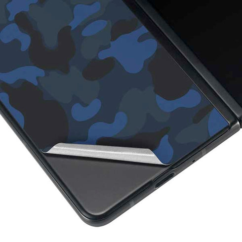 Blue Street Camo Galaxy Z Fold4 5G Skin