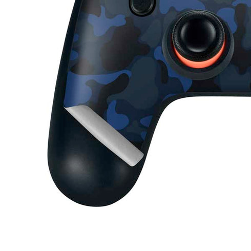 Blue Street Camo Google Stadia Controller Skin