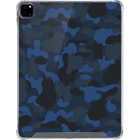 Blue Street Camo iPad Pro 12.9in (2020) Clear Case