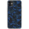 Blue Street Camo iPhone 11 Clear Case