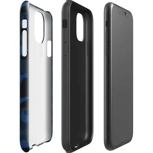 Blue Street Camo iPhone 11 Impact Case