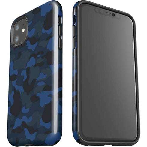 Blue Street Camo iPhone 11 Impact Case