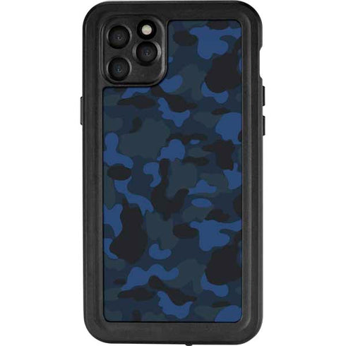 Blue Street Camo iPhone 11 Pro Max Waterproof Case