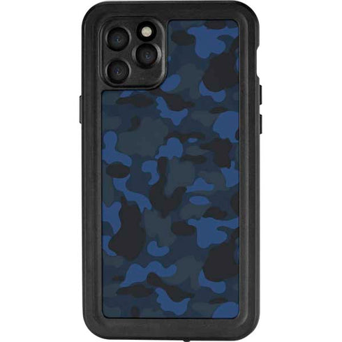 Blue Street Camo iPhone 11 Pro Waterproof Case