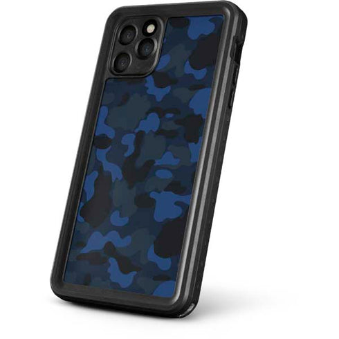 Blue Street Camo iPhone 11 Pro Waterproof Case