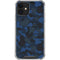 Blue Street Camo iPhone 12 Clear Case