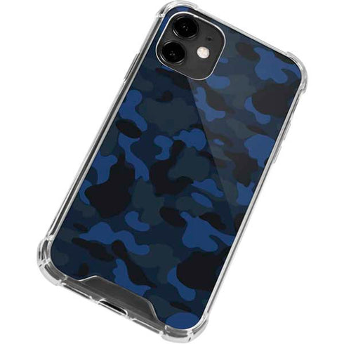 Blue Street Camo iPhone 12 Mini Clear Case
