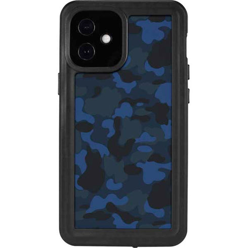 Blue Street Camo iPhone 12 Mini Waterproof Case