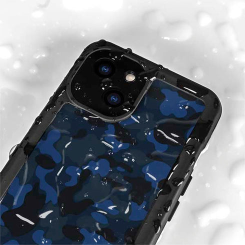 Blue Street Camo iPhone 13 Mini Waterproof Case