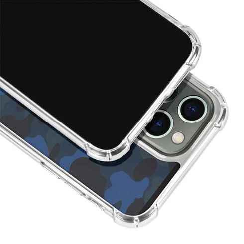 Blue Street Camo iPhone 13 Pro Clear Case