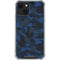 Blue Street Camo iPhone 14 Clear Case