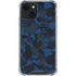 Blue Street Camo iPhone 14 Clear Case