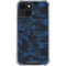 Blue Street Camo iPhone 14 Plus Clear Case