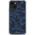 Blue Street Camo iPhone 14 Plus Clear Case