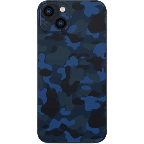 Blue Street Camo iPhone 15 Plus Skin