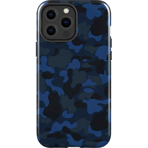 Blue Street Camo iPhone 15 Pro Max Impact Case