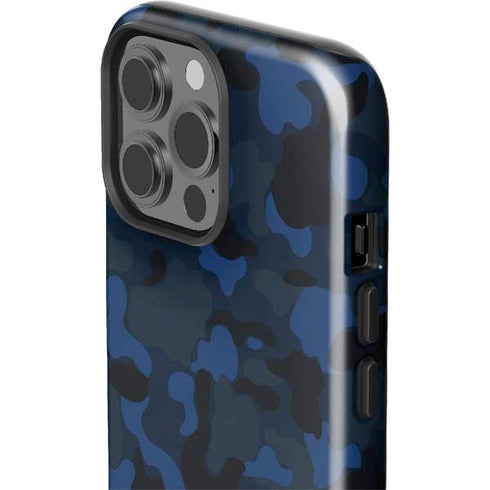 Blue Street Camo iPhone 15 Pro Max Impact Case