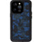 Blue Street Camo iPhone 14 Pro Waterproof Case