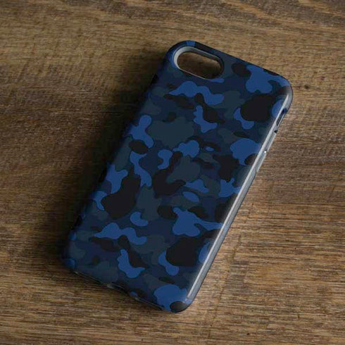Blue Street Camo iPhone 7 Pro Case