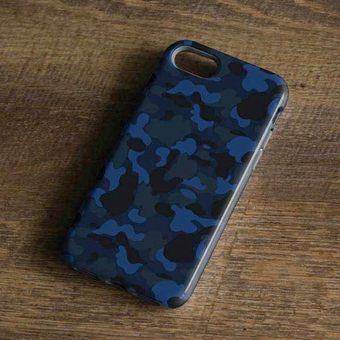 Blue Street Camo iPhone 8 Pro Case