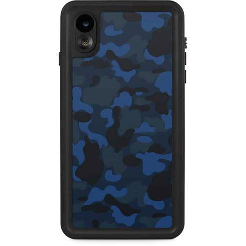 Blue Street Camo iPhone XR Waterproof Case
