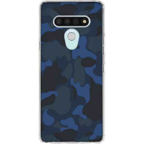 Blue Street Camo LG Stylo 6 Clear Case