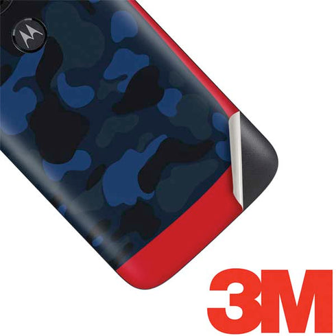 Blue Street Camo Moto E5 Play Skin
