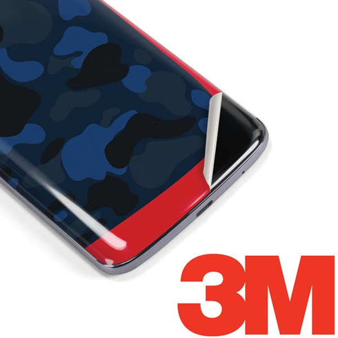 Blue Street Camo Moto E5 Plus Skin