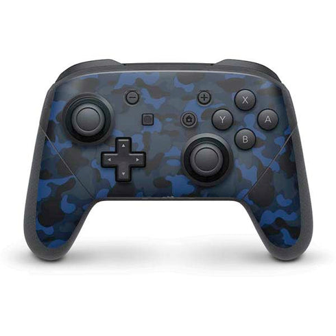 Blue Street Camo Nintendo Switch Pro Controller Skin
