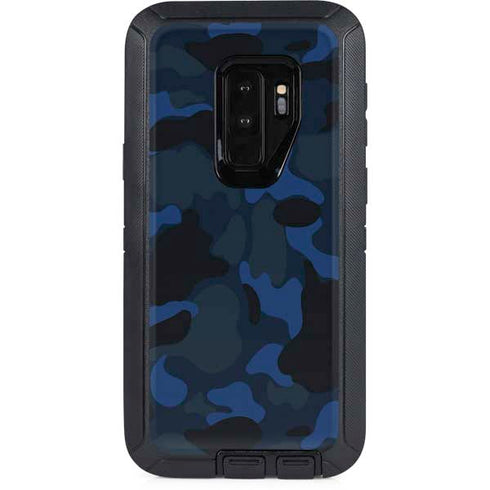 Blue Street Camo Otterbox Defender Galaxy Skin